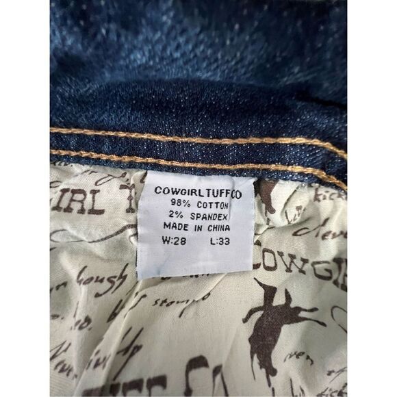 Cowgirl Tuff CO Bootcut Jeans With Embroidered Detail on Butt - Picture 5 of 5